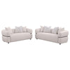Jeanette - Fabric Upholstered Round Arm Sofa Set