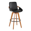 Cosmo - 29" Fixed-Height Barstool With Swivel - Walnut Bamboo