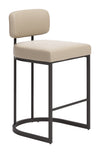 Velar Counter Stool Beige & Gray — Set of 2