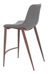 Magnus Counter Stool Slate Gray & Walnut — Set of 2