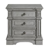 Glenmore - 3-Drawer Nightstand With USB - Aged Gray