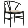 Crestmont - Wood Wishbone Dining Side Chair (Set of 2) - Black