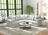 Logan - Upholstered Sectional With Comfort Coil Seating And Accent Pillows Included