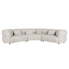 Four Seasons - Sectional Set With 6 Pillows - Camel