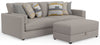 Trevor - Extra Deep Oversized Sofa With Included Storage Cocktail Ottoman