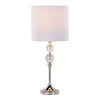Clara - 26" Table Lamp (Set of 2) - Clear Crystal And Polished Nickel With White Linen Shade