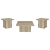 Devar - Square Coffee End Table Set - Distressed Pine