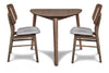 Oscar - Corner Table With 2 Cushion Chairs