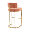 Demi - Fixed-Height Barstool (Set of 2) - Gold Metal Base