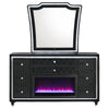 Lorient - 8-Drawer LED Bedroom Flame Box Dresser