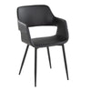 Margarite - Dining / Accent Chair - Black Metal (Set of 2)
