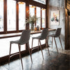 Magnus Counter Stool Slate Gray & Walnut — Set of 2