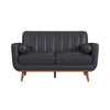 Horizon - Loveseat With Wood Front 2 Pillows