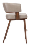 Poise Counter Stool Brown & Walnut