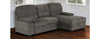 2Pc Media Sleeper With Strg Romano Charcoal
