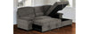 2Pc Media Sleeper With Strg Romano Charcoal
