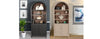 Display Cabinet With Doors Arches Black