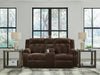 Observation Power Reclining Loveseat with Console - Chocolate