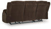 Observation Power Reclining Sofa with Drop Down Table - Chocolate