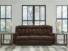 Observation Power Reclining Sofa with Drop Down Table - Chocolate