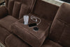 Observation Power Reclining Sofa with Drop Down Table - Chocolate