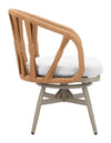 Safal - Outdoor Swivel Dining Chair - Multicolor