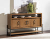 Midland Sliding Door Buffet — Warm Amber