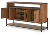 Midland Sliding Door Buffet — Warm Amber
