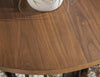 Midland 54-inch Round Dining Table — Warm Amber