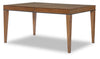 Midland 40.5-inch Rectangular Dining Table — Warm Amber