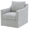 Winter - Upholstered Sloped Arm Accent Swivel Chair