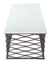 Duchess - Coffee Table - White / Antique Bronze