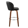 Fran - Fixed-Height Barstool (Set of 2) - Walnut Wood