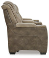 Next-Gen Durapella Power Reclining Loveseat with Console - Sand
