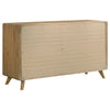 Bennett Twin Cream Upholstered 4-Piece Mid-Century Bedroom Set Light Oak — product view 8