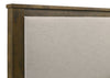 Doherty Queen Linen Upholstered Panel Bed Rustic Brown — product view 7