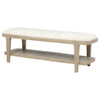 Lucaire Upholstered Bedroom Bench Sandstone — product view 4