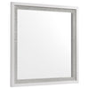 Viana Square Beveled Dresser Mirror with Faceted Trim White High Gloss — product view 1