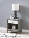 Terra Luna Open Nightstand — White Cloud & Nightfall
