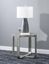 Terra Luna Round Side Table — White Cloud & Nightfall