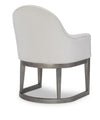 Terra Luna Upholstered Host Chair — Set of 2 — White Cloud & Nightfall