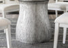 Terra Luna 60-inch Round Pedestal Table — White Cloud & Nightfall