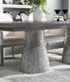 Terra Luna 44-inch Rectangle Double Pedestal Table — White Cloud & Nightfall