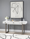 Terra Luna 60-inch Desk Vanity — White Cloud & Nightfall