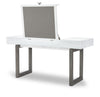 Terra Luna 60-inch Desk Vanity — White Cloud & Nightfall