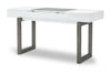 Terra Luna 60-inch Desk Vanity — White Cloud & Nightfall