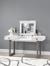 Terra Luna 60-inch Desk Vanity — White Cloud & Nightfall