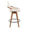 Cosmo - Fixed-Height Counter Stool - Walnut Bamboo Base