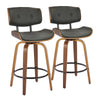 Lombardi - 26" Fixed-Height Counter Stool (Set of 2) - Black