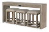 Halifax Sofa Console Table — Flax and Java
